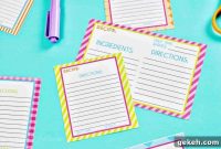 48 Printable Blank Recipe Cards PDF — Editable & Free Templates