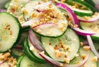 Refreshing Thai Cucumber Salad Recipe with Tangy Dressing