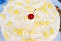 Pina Colada Layer Cake with Rum-Soaked Pineapple and Coconut
