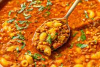 30-Minute One-Pot Lentil Noodle Soup Recipe