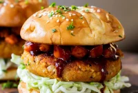 Peanut, Carrot & White Bean Veggie Burgers Recipe