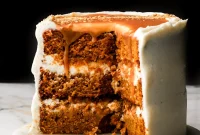 Moist Pumpkin Cake with Cream Cheese Frosting Recipe