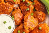 Buffalo-Style Seitan Wings with Spicy Vegan Sauce