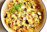 Roasted Vegetable and Parmesan Orzo Recipe