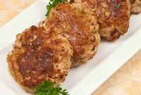 Juicy Turkey Meatloaf Patties with Herb Pan-Gravy