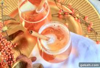 Autumn Apple Cider Cocktail with Fireball and Bourbon