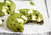 White Chocolate Matcha Cookies: Crispy Green Tea Treats