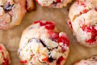 Cherry Chocolate Chip and Nut Cookies Recipe