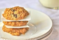 Peanut Butter Oatmeal Cookies with Reduced Sugar and Whole Oats