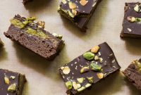 Dark Chocolate Pistachio Brownies (Gluten-Free Recipe)