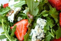 Strawberry, Blue Cheese & Arugula Salad with Sherry Vinaigrette
