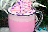 Sugar Plum White Hot Chocolate with Cotton Candy Whipped Cream