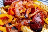 Grilled Sausages with Peppers & Onions — Summer BBQ Recipe