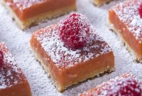Meyer Lemon Raspberry Dessert Bars with Buttery Shortbread