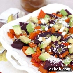 Roasted Butternut Squash and Beet Salad with Maple Vinaigrette 4 img 10189 3