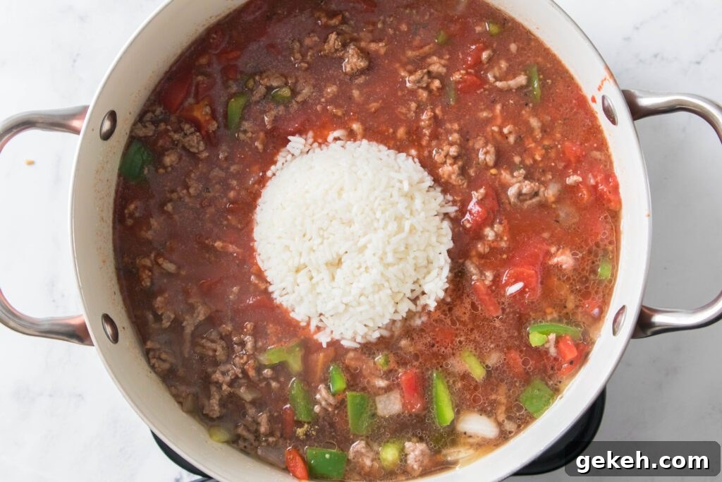 Hearty Stuffed Pepper Soup Recipe for Cozy Weeknight Meals 5 Stuffed Pepper Soup-9