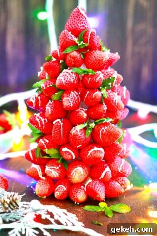 strawberry christmas tree
