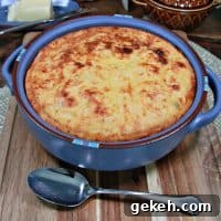 Savory Spoon Bread Recipe: Creamy Herbed Corn Pudding 6 img 11789 5