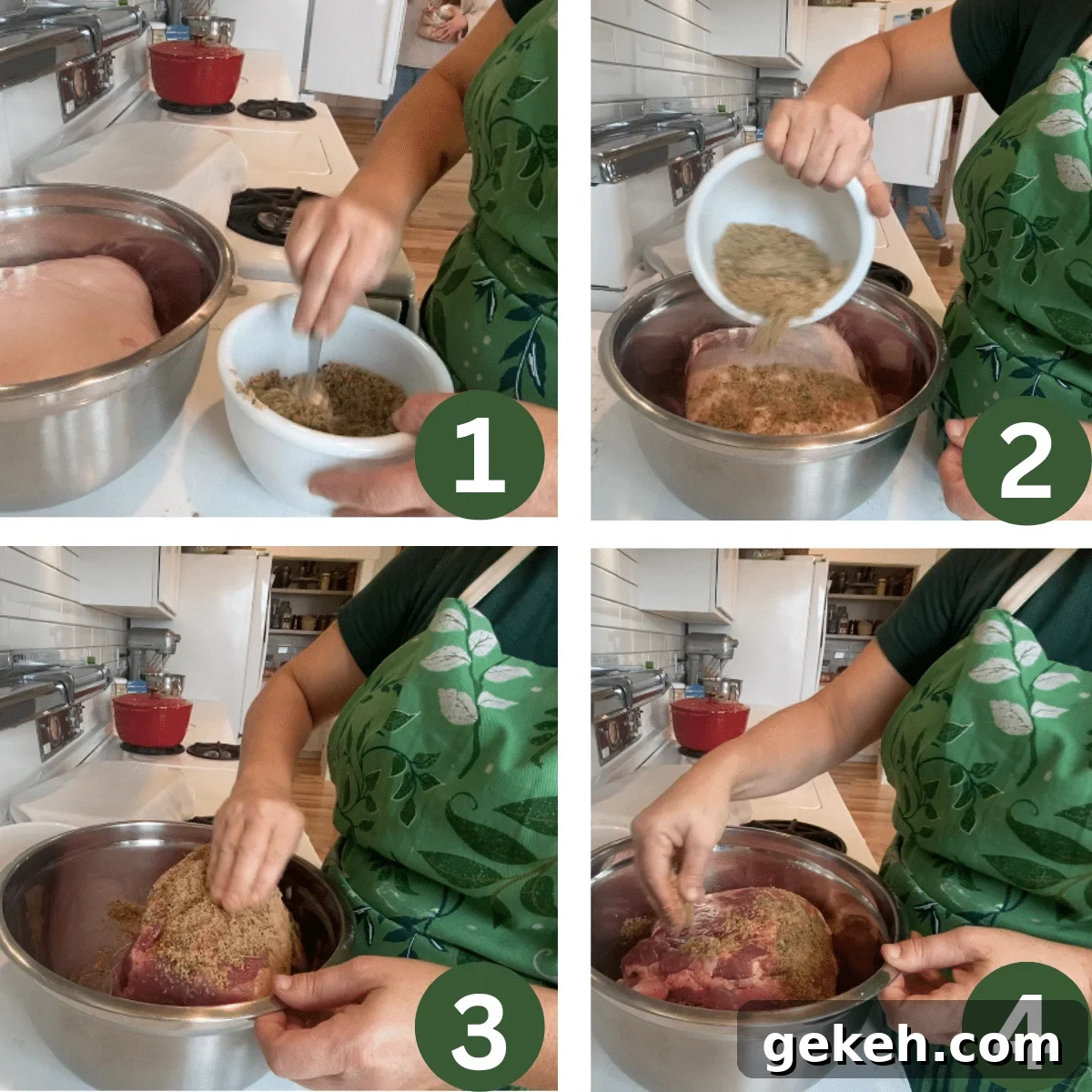 seasoning steps
