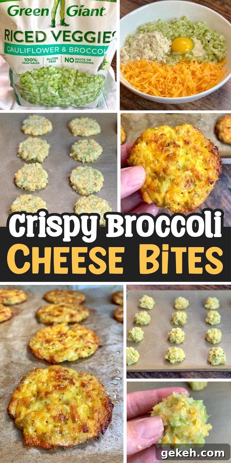 This simple snack idea is not only healthy, they are yummy and kid friendly! These baked broccoli cheese bites are fast and easy to make with frozen rice, broccoli or cauliflower, along with an egg, cheddar, seasoning, and the flour of your choice. Bake them up for a crispy and clean eating after school snack!