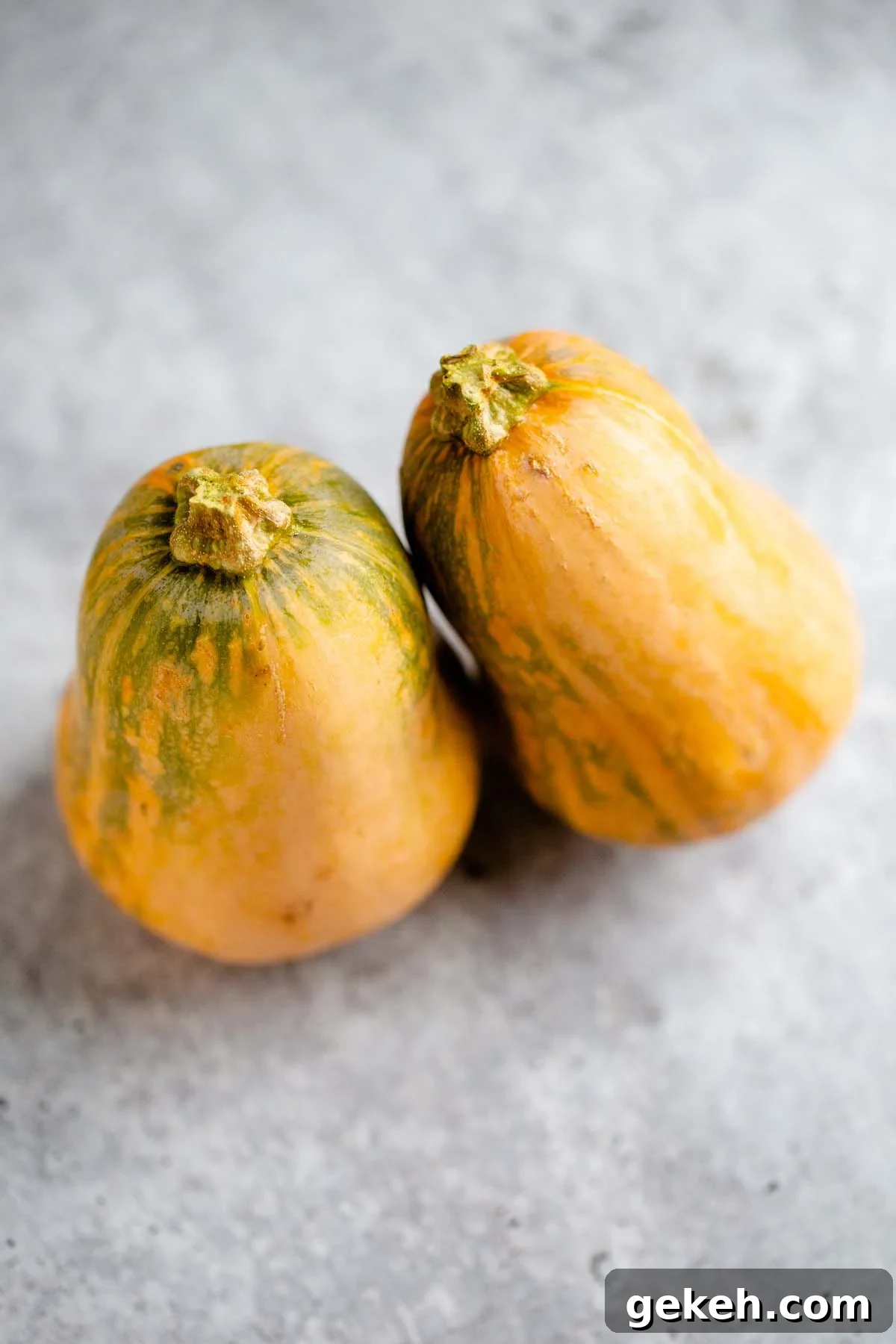 Two honeynut squash.