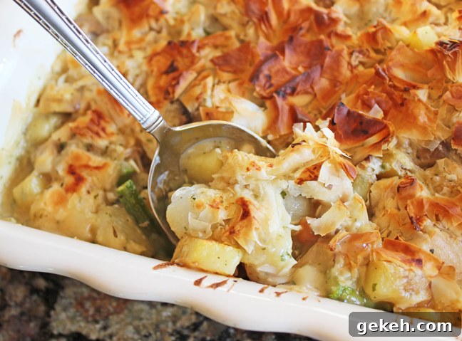 Fillo Dough Chicken Pot Pie