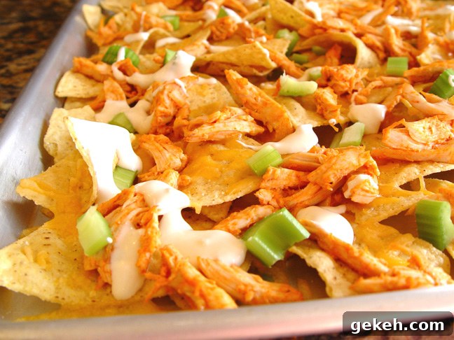 Supreme Buffalo Chicken Nachos