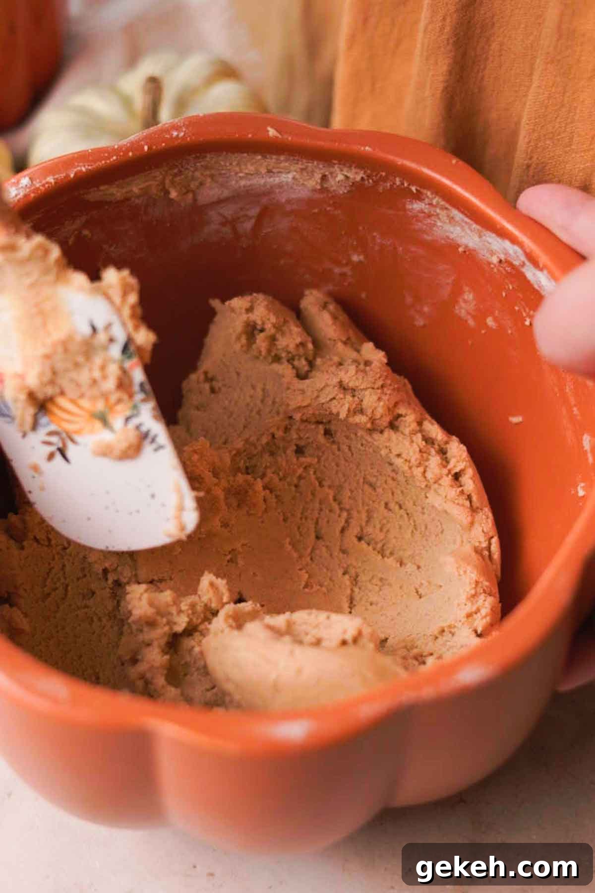 Pumpkin Pie Cookie Recipe: Soft Spiced Cookies with Cream Cheese Glaze 6 adding flour
