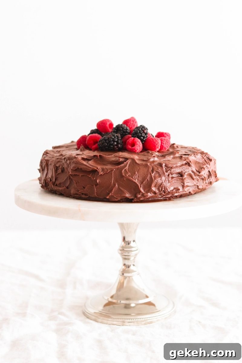 Decadent Paleo Chocolate Cake with Rich Chocolate Ganache 2 Paleo Chocolate Cake with Chocolate Ganache