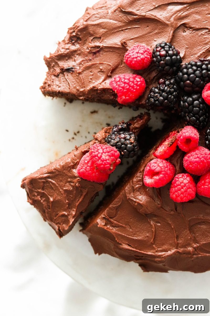 Decadent Paleo Chocolate Cake with Rich Chocolate Ganache 3 Paleo Chocolate Cake with Chocolate Ganache
