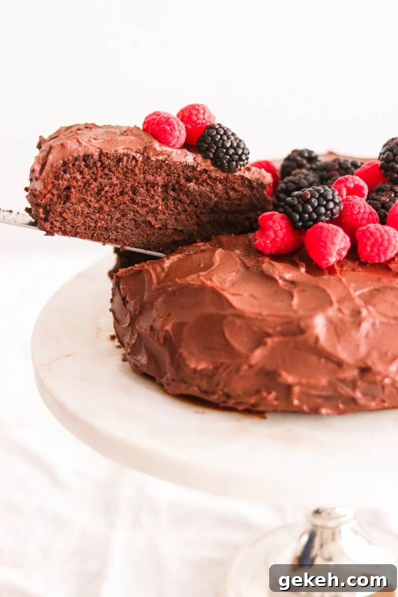 Decadent Paleo Chocolate Cake with Rich Chocolate Ganache 7 Paleo Chocolate Cake with Chocolate Ganache