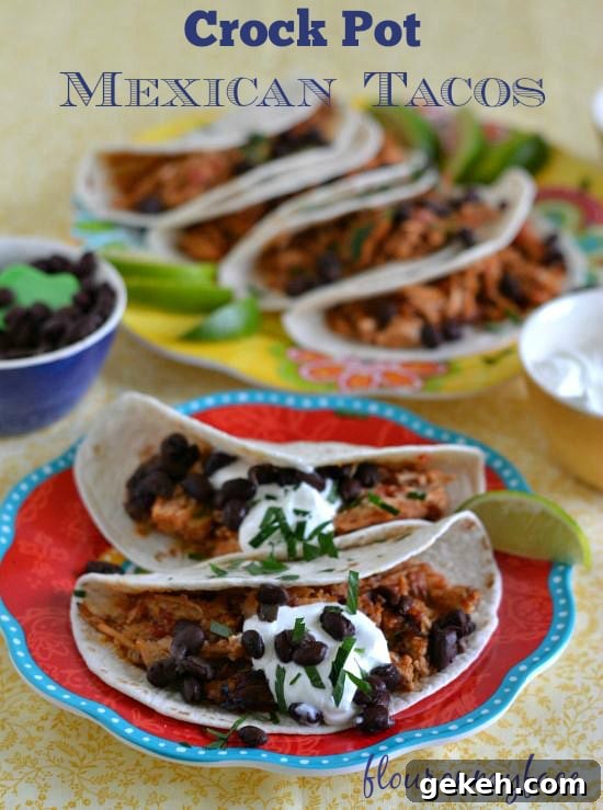 Slow-Cooker Mexican Pulled Pork Tacos You'll Make Tonight 11 Crock Pot Mexican Tacos, Mexican Pulled Pork, Shredded pot crock pot