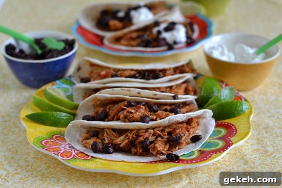Slow-Cooker Mexican Pulled Pork Tacos You'll Make Tonight 3 Crock Pot Mexican Pulled Pork Tacos, Smithfield pork, Mexican shredded pork,