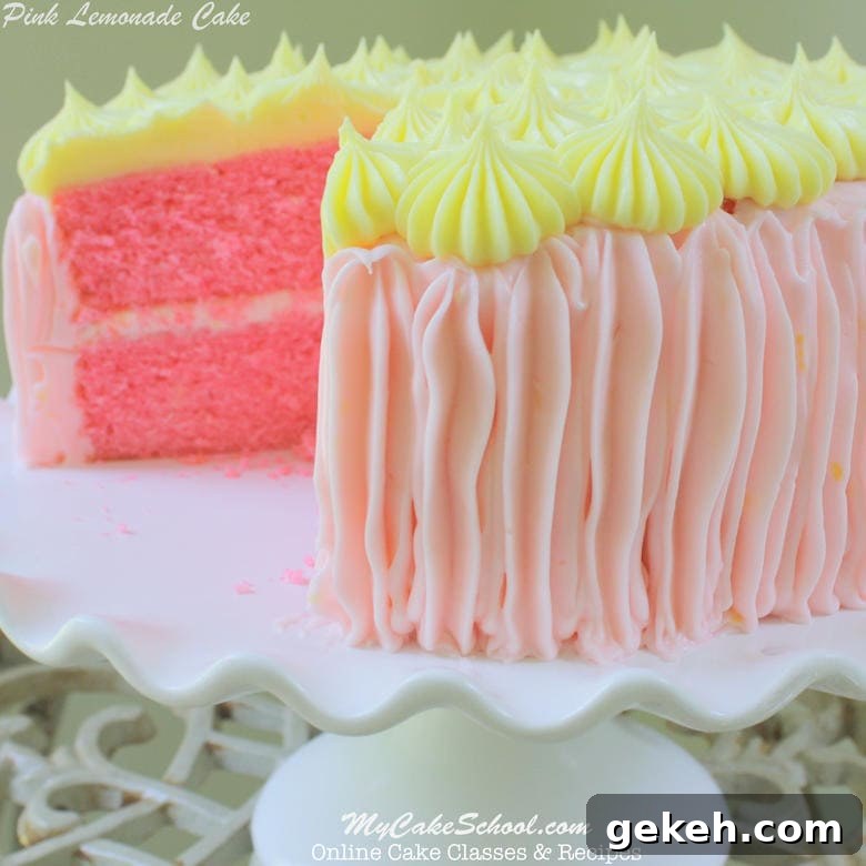 Moist & Flavorful Pink Lemonade Cake from Scratch
