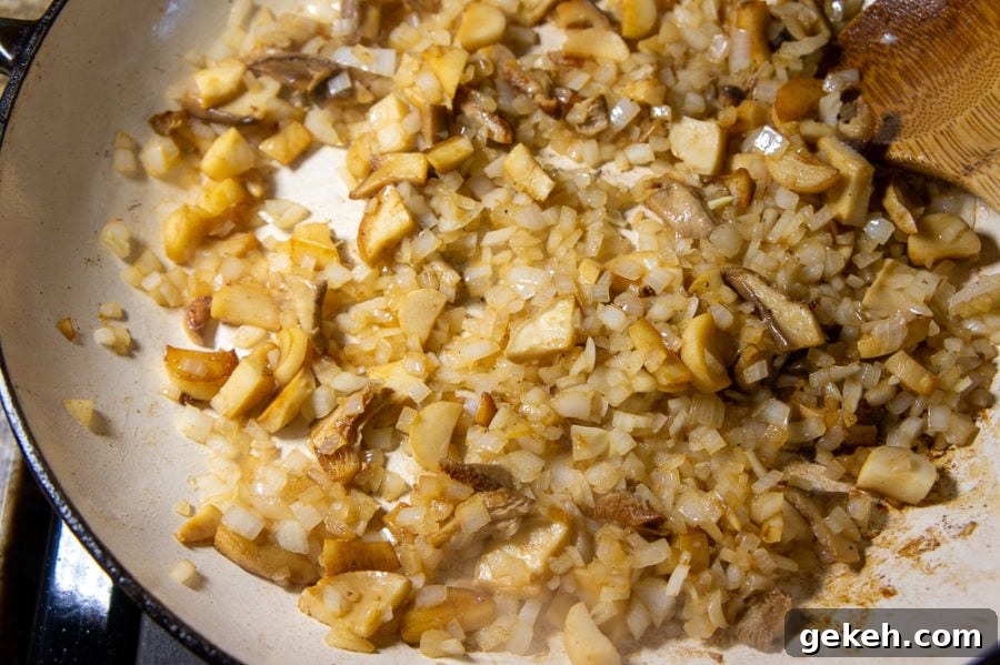 Seared Pork Tenderloin with Creamy Mushroom Sauce 5 sauteed onions and mushrroms