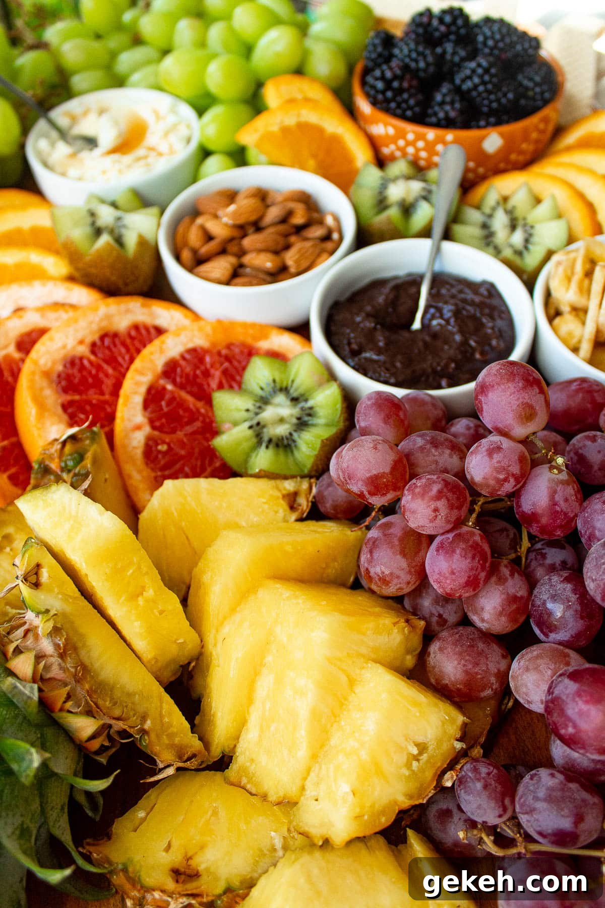 savory charcuterie board pin image