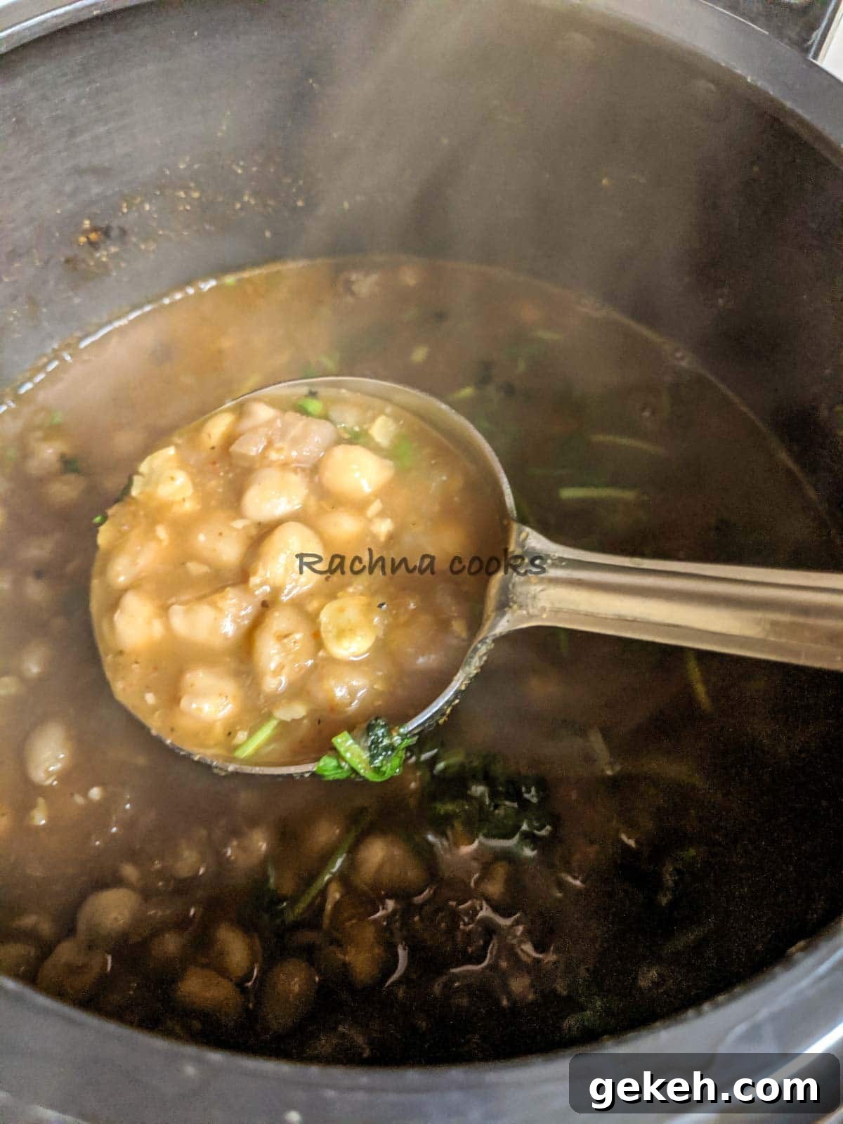 Instant Pot Punjabi Chole (Authentic Chana Masala Recipe) 13 Chana masala after cooking in pressure cooker.