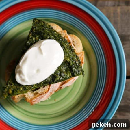 Kookoo Sabzi (Persian Herb Frittata): Flavorful Kookoo Recipe 5 Plain yogurt garnishing Persian Herb Frittata a.k.a. Kookoo Sabzi from foodiewithfamily.com