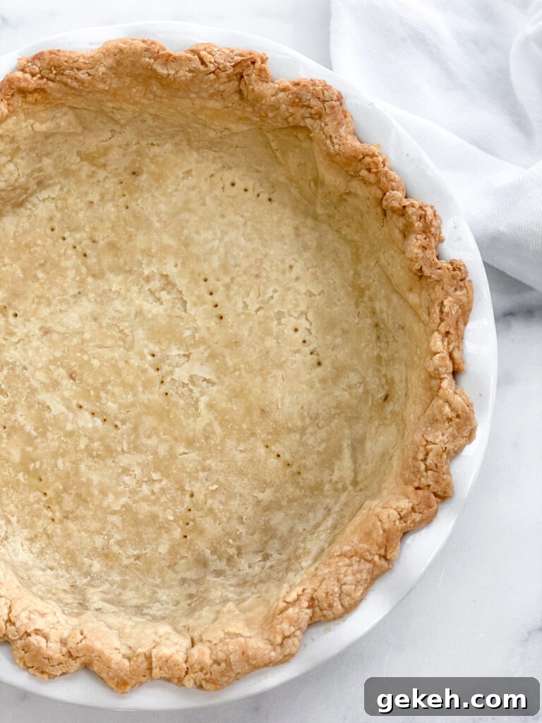 How to Make a Flaky Pie Crust Every Time 3 close up of the perfect flaky pie crust