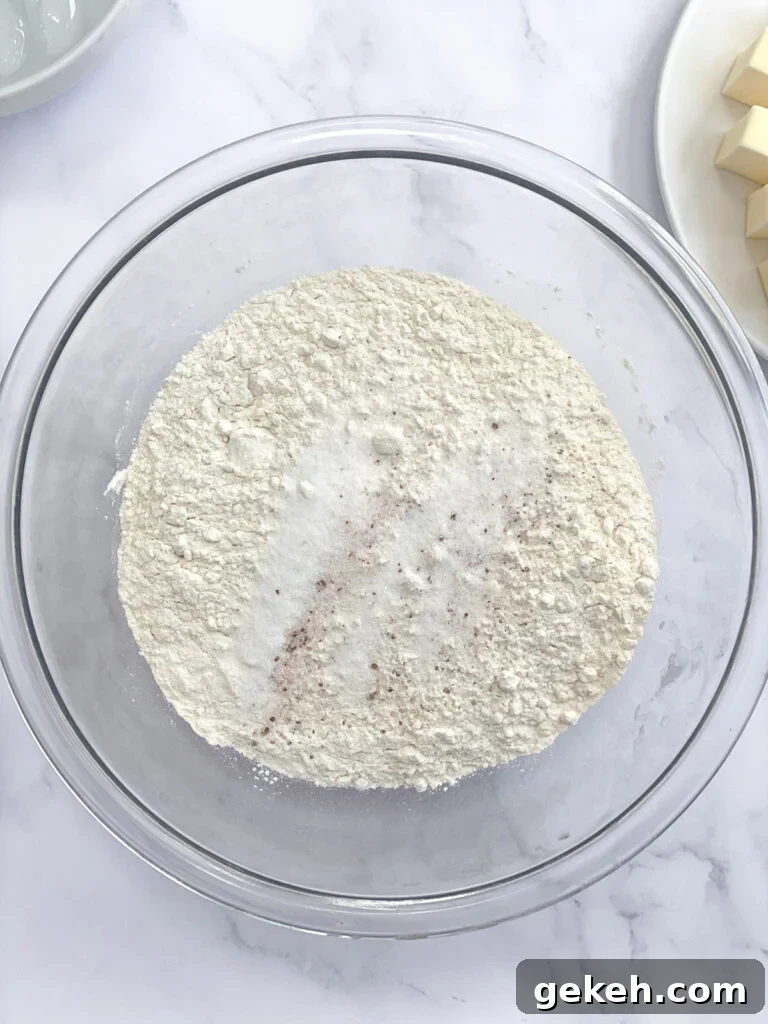How to Make a Flaky Pie Crust Every Time 5 Flour, sugar and salt