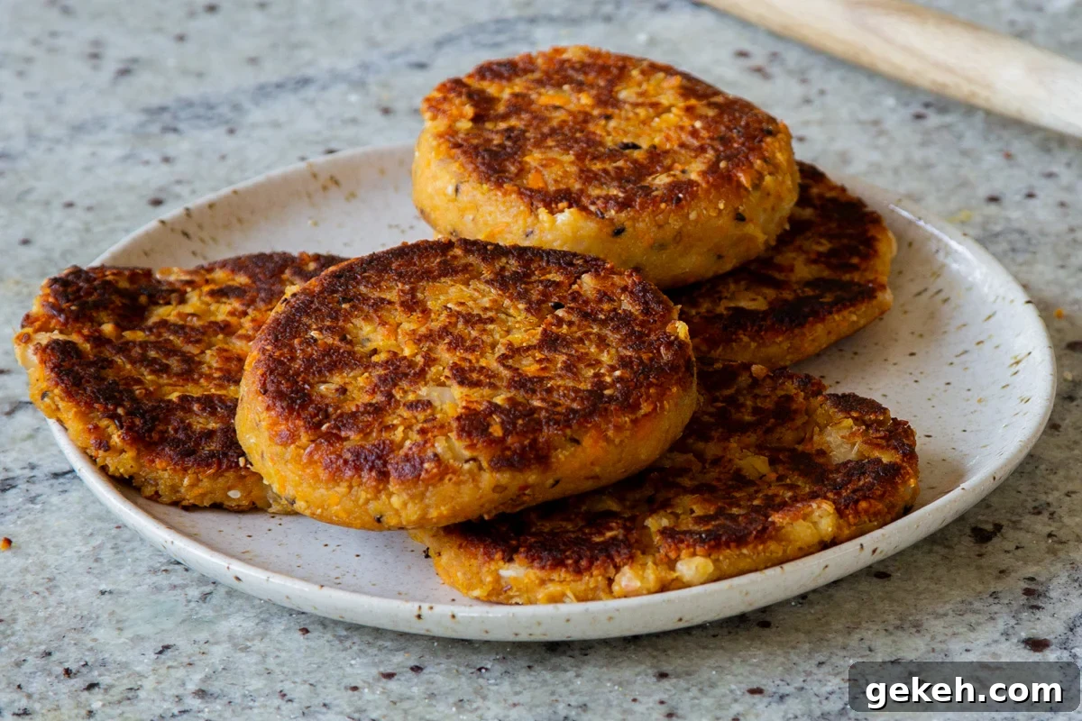 Peanut, Carrot & White Bean Veggie Burgers Recipe 13 img 16846 13