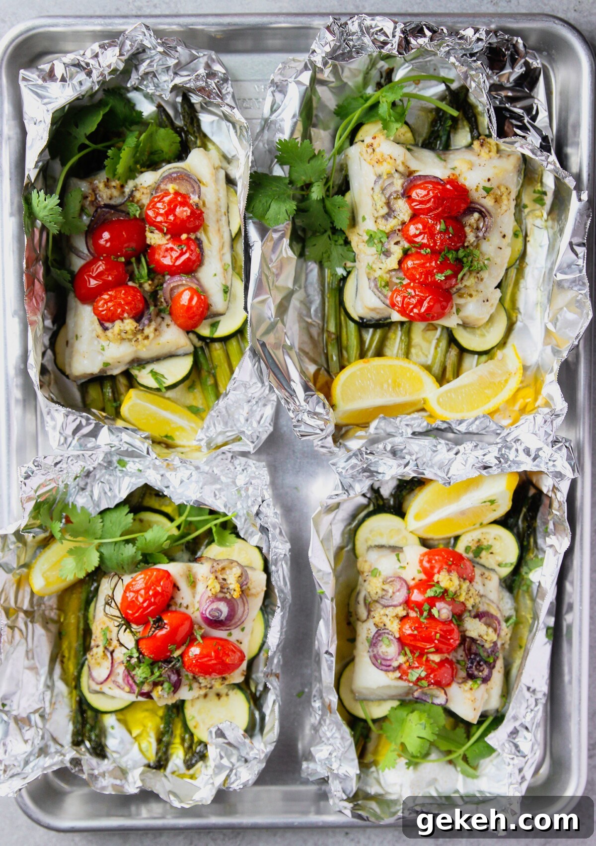 fish in foil