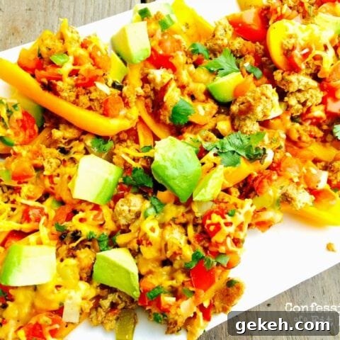 Mini Bell Pepper Nachos