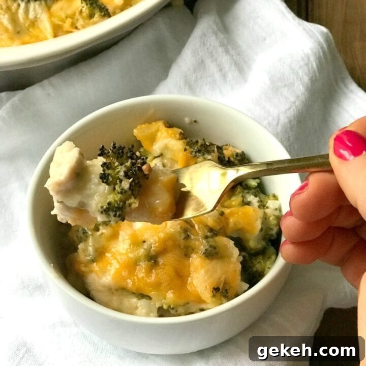 Low Carb Cheesy Chicken and Broccoli Casserole