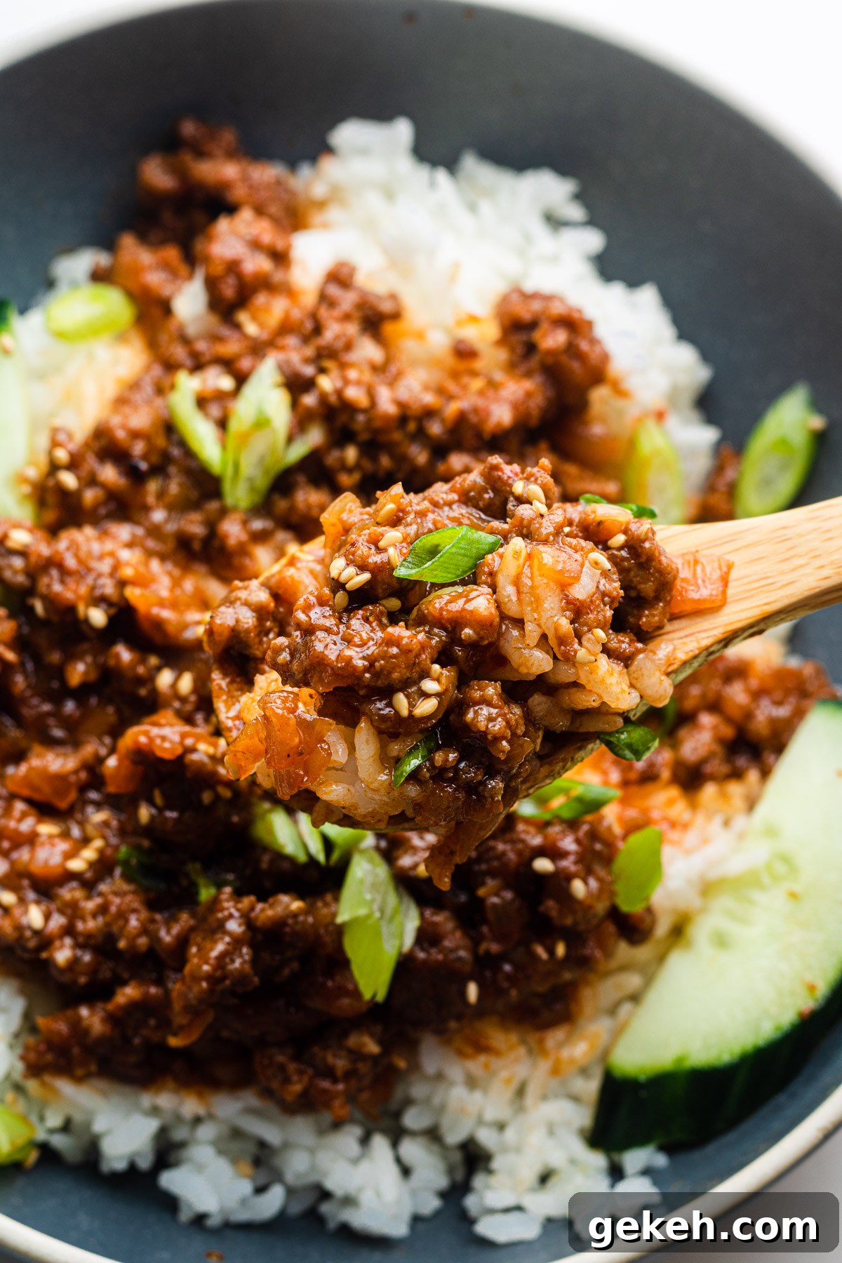 Spicy Gochujang Beef Rice Bowls Recipe for Weeknight Dinners 4 Cooking Gochujang Beef