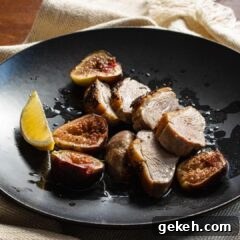 figs and seared duck breasts