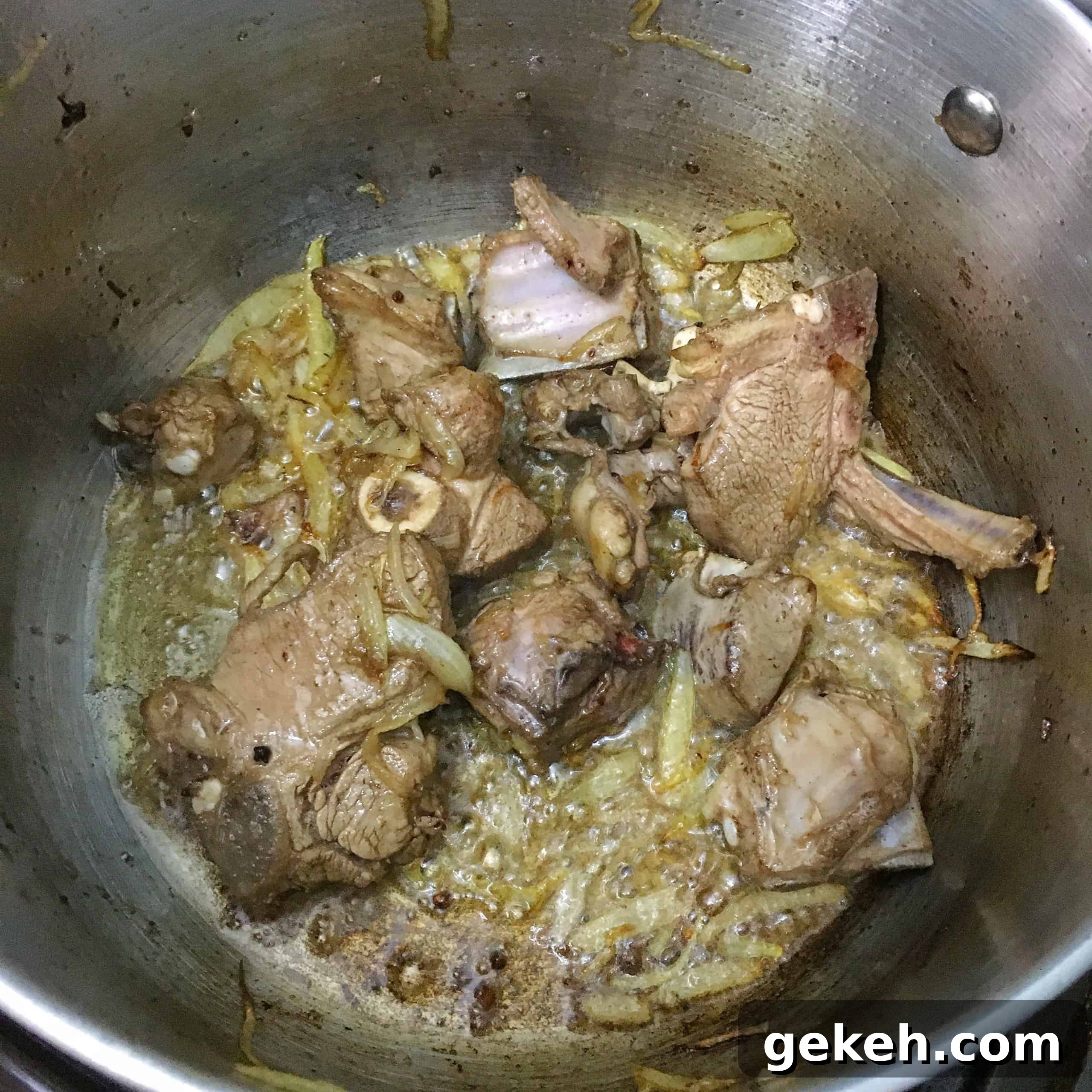 Bhindi Gosht: Spiced Lamb and Okra Curry Recipe 6 Bhindi Gosht Recipe - Okra with Lamb / Mutton Curry