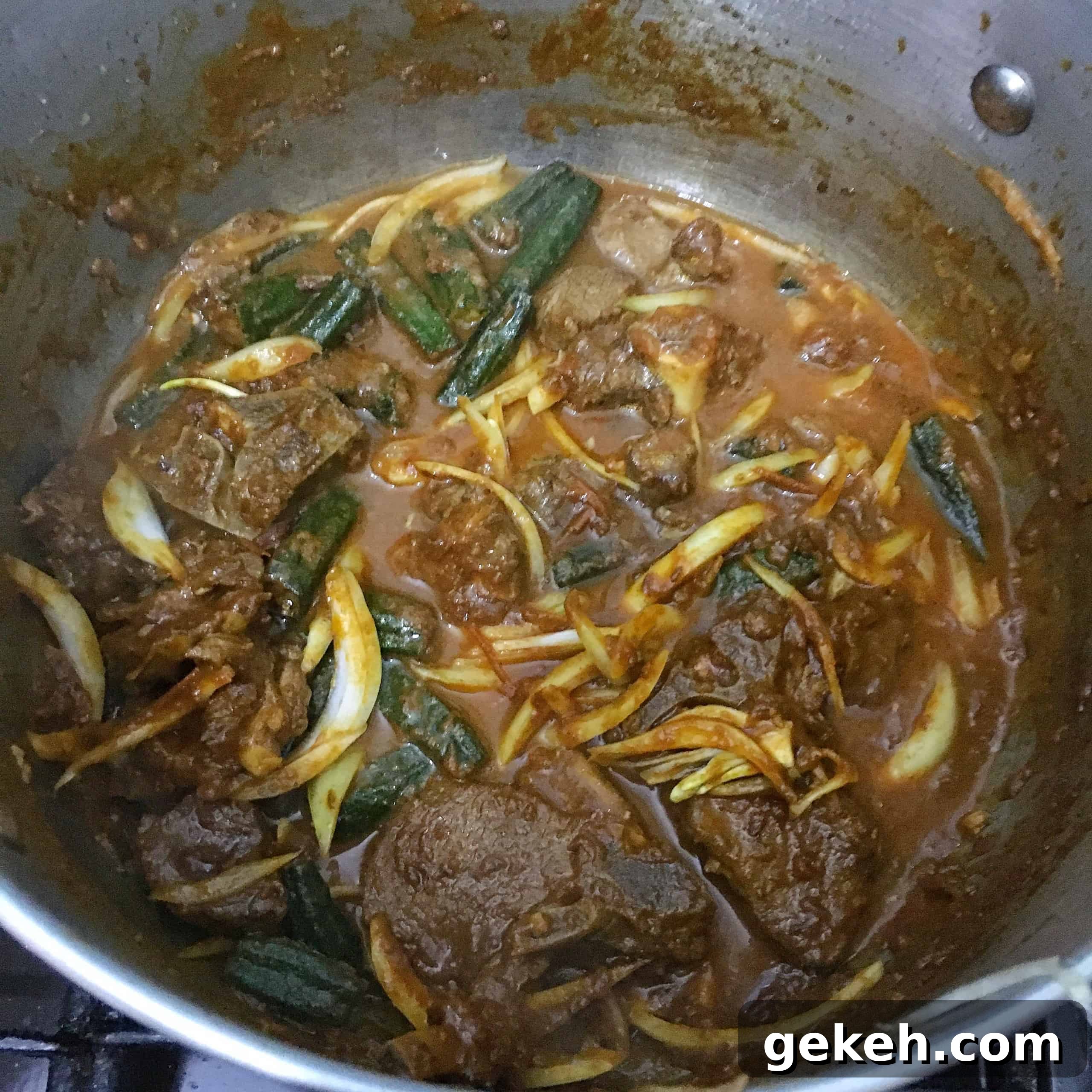 Bhindi Gosht: Spiced Lamb and Okra Curry Recipe 10 Bhindi Gosht Recipe - Okra with Lamb / Mutton Curry