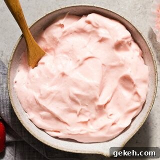 Close up Strawberry Cream Cheese Frosting