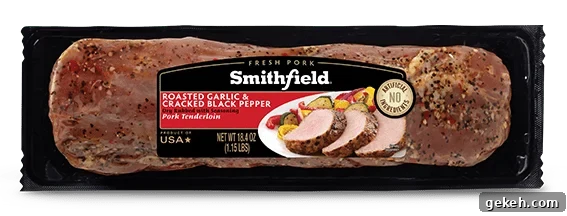 Roasted Garlic and Cracked Black Pepper Fresh Pork Tenderloin by Smithfield